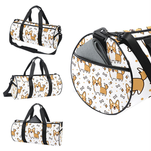 Bolsa Deportiva con Patrón Geométrico Corgi, Correa Ajustable, Cierre de Cremallera, Resistente al Agua, Poliéster, Capacidad de 20L, para Uso Deportivo Unisex - Product Image 3