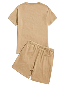 2026 Wholesale <b>String</b> With Silver Metal Tips Men Women Custom <b>T</b> shirt Shorts Outfit Matching <b>T</b> shirts for Couples Twinset Unisex - Product Image 2