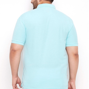 Camisetas de Golf Casuales para Hombre, 100% Algodón, Talla Grande, Transpirables, Antiarrugas, de Secado Rápido, Manga Corta, Color Sólido - Product Image 2