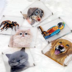 ภาพวาดสัตว์เลี้ยงแบบสั่งทำพิเศษ วาดด้วยมือ สไตล์โมเดิร์น ใช้สีน้ำมันและอะคริลิก <span class=keywords><strong>3</strong></span> มิติ จับภาพทุกมุมที่สมจริง แสดงให้เห็นความเป็นจริงของสัตว์เลี้ยงของคุณ - Product Image 2