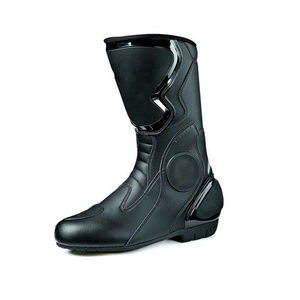 Bottes de moto en cuir personnalisées pour la course à vitesse, avec semelle antidérapante en TPU, respirantes et protectrices, pour hommes - toutes saisons - Product Image 1