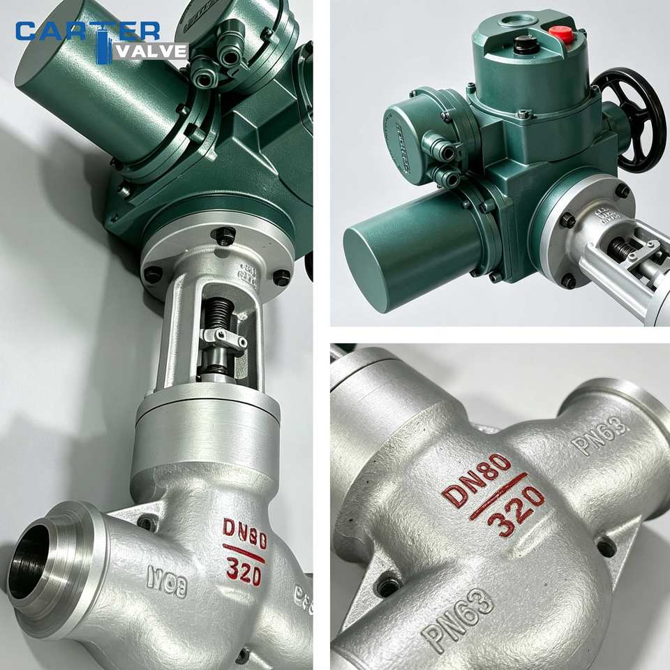 Electric Welded Globe Valve Carbon Steel Stainless Steel DCS Remote ...