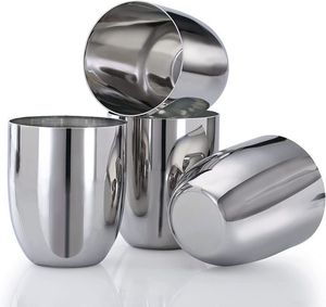 Juego de vasos de chupito de acero inoxidable para whisky, vodka, tequila, ron, fiestas, bares, camping y uso en exteriores. - Product Image 1