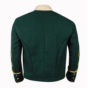 Men's <b>Black</b> <b>Wool</b> Hussar Jacket With Gold Embroidery And Faux Fur Collar Formal Winter <b>Coat</b> For Uniforms - Product Image 5