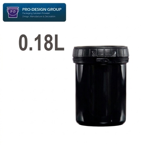 Seau en plastique de qualité alimentaire 180 ml avec couvercle antivol à bande déchirable pour le stockage d'aliments et de boissons, bidons et fûts en PEHD - Product Image 2