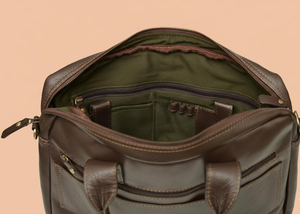 Premium Genuine <b>Leather</b> <b>Laptop</b> <b>Bag</b> Handles | Stylish Luxury Business Briefcase Unisex | Lightweight Waterproof Durable Office - Product Image 4