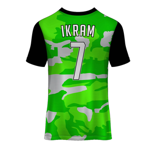 T-shirt en tricot 100% polyester grande taille, impression par sublimation personnalisée, séchage rapide, pour la gym et le fitness - Product Image 4
