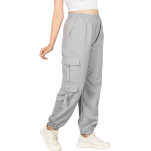Pantalones Cargo Holgados de Pierna Ancha para Mujer, Estilo Urbano, con Logotipo Personalizado, Prendas de Moda para Damas, Ropa Urbana - Product Image 3