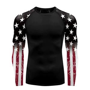 Rashguard MMA unisexe de haute qualité, nouveau design, personnalisable, confortable, manches longues, écologique, antibactérien, séchage rapide, doux - Product Image 1