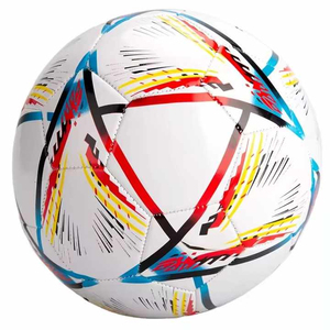 Ballon de football SHARISSA INTERNATIONAL blanc, rouge et noir en PU, impression par sublimation, taille XL, sport, toutes saisons, utilisation en extérieur, entraînement - Product Image 5