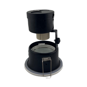 Downlight encastré étanche IP44, cadre en aluminium, verre alvéolé, option anti-éblouissement, pour salle de bain, cuisine, couloir, CCT 2700K-6000K - Product Image 2