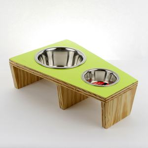 Gamelle en bois massif pour animaux de compagnie – Produit promotionnel pour l'alimentation des animaux - Product Image 1