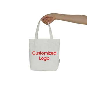 กระเป๋าผ้าฝ้ายออร์แกนิคคุณภาพพรีเมียม ขนาดใหญ่ ใส่ของได้เยอะ ใช้ซ้ำได้ เหมาะสำหรับร้านค้าปลีกและสั่งซื้อจำนวนมาก - Product Image 1