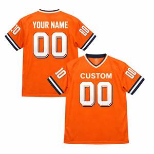 Uniforme Deportivo Personalizado al por Mayor, Jersey de Fútbol Americano, Manga Corta de Verano, Unisex, Transpirable, de Secado Rápido, Talla Grande - Product Image 1