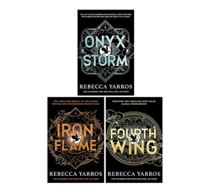 Empyrean Series 3 Books Set Rebecca Yarros (Fourth Wing <b>Iron</b> Flame Onyx Storm) Paperback Edition for Children (Wholesale Supply) - Product Image 2