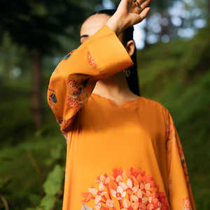 เสื้อเบลเซอร์ผ้าไหมพิมพ์ลายดิจิทัลสำหรับผู้หญิง2ชิ้น PW4079 - Product Image 2