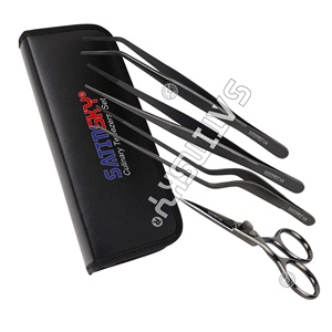 SATINSKY ENTERPRISES – Lot de 3 pinces à épiler multifonctions en acier inoxydable, certifiées CE, à alimentation manuelle, pour artisanat, réparation et cuisine - Product Image 4