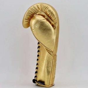 Guantes de MMA de Cuero Real Personalizados por el Fabricante OEM, Diseño Profesional con Cordones 'No Boxing No Life', Alta Calidad - Product Image 5