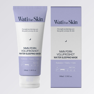 Masque pour le visage pour hommes, K-Beauty coréen, Whatiforskin NMN PDRN Volume Pro Shot Water Sleeping Mask, fabriqué en Corée - Product Image 6