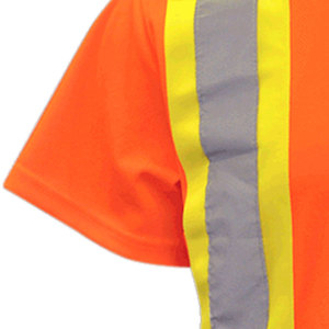 Customized Logo Work T-shirt Wholesale High Quality <b>Construction</b> Safety Clothing Shirts Reflective Hi Vis Work Shirt - Product Image 5