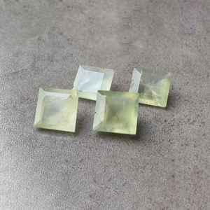 Piedra Preciosa Cuadrada Calibrada de Prehnita Natural AAA+ con Corte Facetado, para la Elaboración de Joyas - Product Image 2