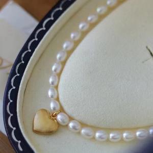 Collier de perles de millet d'eau douce avec pendentif sirène en nacre naturelle, chaîne claviculaire chic, pendentifs et breloques tendance - Product Image 4