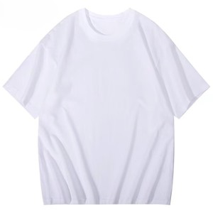 Camiseta de Algodón de 230g de Peso Pesado, Corte Holgado, Cuello Redondo, Color Sólido, Casual, Manga 5/6, Básica, Moderna, para Hombre, de Fábrica OEM - Product Image 6