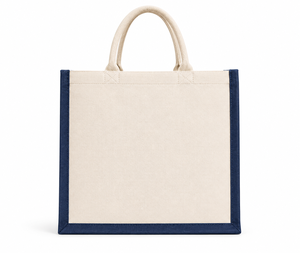 Sac de shopping en toile Amani, taille moyenne, imprimé lettres, usage quotidien, sac fourre-tout à porter à la main - Product Image 3