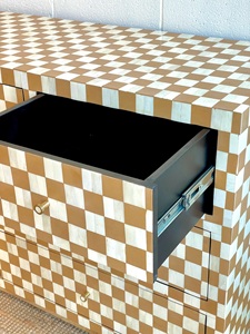 Bone Inlay Handmade Wooden <b>Sideboard</b> Cabinet with Modern Design Eco-Friendly <b>Storage</b> for Living Room Hotels & Schools - Product Image 2