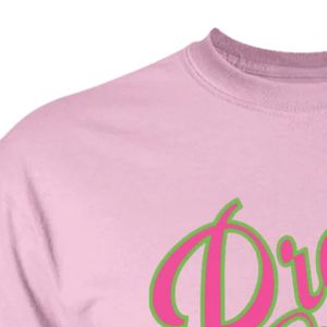 Camiseta de Algodón Casual para Mujer con Bordado Rosa, Manga Corta, Cuello Redondo, Detalle en el Pecho, Estilo Elegante y a la Moda - Product Image 3