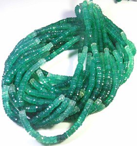 Cuentas de Ónix Verde Multicolor en Forma de Disco, Cuentas de Piedras Preciosas Facetadas de 16 Pulgadas, Cuentas de Ónix Verde Multicolor Naturales de 6.5 mm en Forma de Disco Plano - Product Image 3
