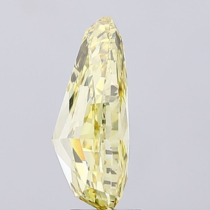 Diamant de laboratoire élégant de forme poire, jaune vif fantaisie, taille excellente, haute brillance, pierre lâche de type CVD 2A, pour la fabrication de bijoux. - Product Image 5