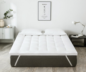 Protège-matelas matelassé en microfibre imperméable et rafraîchissant, pliable, extra épais, en mousse à mémoire de forme, 400TC, toutes saisons - Product Image 4