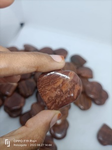 Mini Corazón de Jaspe Chocolate Natural, Piedra Preciosa Pulida, Cristal en Forma de Corazón, Pequeña Piedra Curativa, Venta al por Mayor - Product Image 3