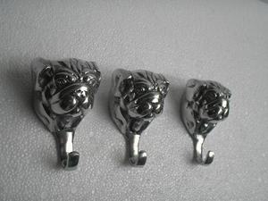 Crochet mural en aluminium pour chien taureau Robe Figurine sur le thème des animaux Crochet mural en métal Technique de coulée - Product Image 5