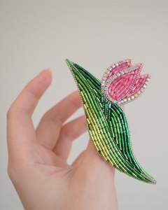 Conjunto de broches personalizados de granada y frutas variadas, broche de solapa bordado a mano con cuentas de semillas y cristales, para mujer, prendas de lujo - Product Image 5