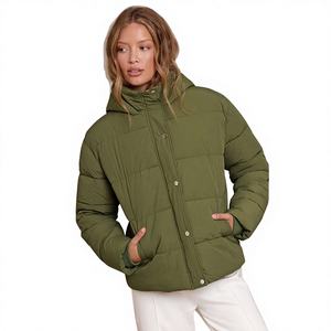 Chaqueta Acolchada Impermeable de Invierno para Mujer, con Cierre de Cremallera, Tallas Grandes, Venta al Por Mayor - Product Image 1