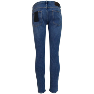 Jeans en denim extensible pour homme, coupe ajustée, confortable, décontracté, élégant, personnalisable, respirant, écologique, 100% coton, bleu, noir, délavé - Product Image 6