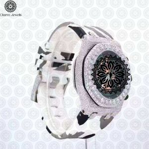 Reloj Mecánico de Lujo para Hombre Charm Jewells, Caja Poligonal de 43 mm, Cronógrafo Analógico, Correa de Acero Inoxidable, Cierre Plegable - Product Image 2