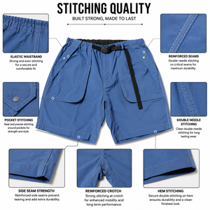 Pantalones Cortos Cortavientos Unisex Personalizados de Secado Rápido con Forro de Malla de Nailon, Cierre con Cordón, Cintura Media, Estilo Casual, Bolsillos con Diseño Moderno - Product Image 5