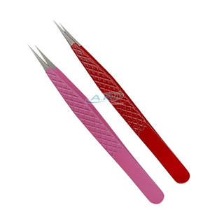 แหนบปลายไฟเบอร์ความแม่นยำสูง เครื่องมือป้องกันไฟฟ้าสถิตย์ สแตนเลสสตีล สำหรับงานฝีมือและโครงการ DIY แหนบปลายไฟเบอร์ - Product Image 2