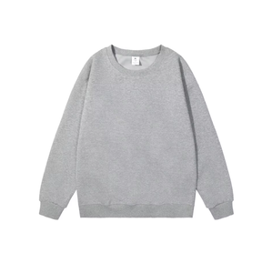 Sweat-shirt d'hiver pour homme à col rond, pull-over athlétique uni, coupe-vent, en mélange de coton écologique, sweat-shirt premium épais - Product Image 5