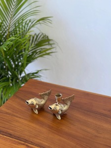 Stylish Fish Shape Metal Candle Stand Elegant <b>Table</b> Centerpiece Ideal For Home Interior Decor And <b>Party</b> Decoration From India - Product Image 6