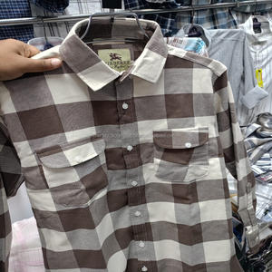 Collection Automne 2026 – T-shirt en Coton à Carreaux pour Homme, Manches Longues, Col Rabattu, Brodé, 2 Poches, Polyvalent, Taille Professionnelle - Product Image 6