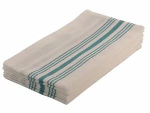 Servilletas Clásicas a Rayas para Bistro, de Algodón Reutilizables, Suaves y Absorbentes, Lavables, para Mesa de Comedor y Cocina - Product Image 3