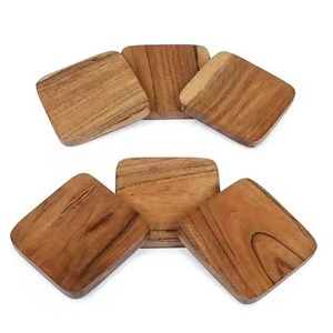 Wooden Coasters Set Elegant Drink <b>Protectors</b> for Dining <b>Table</b> Restaurant Hotel Bar Home Office Decoration - Product Image 1
