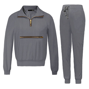 ชุดเสื้อสเวตเชิ้ตครึ่งซิปแบบลำลองสำหรับผู้หญิงไซส์ใหญ่ ผ้าฝ้ายพิมพ์ลาย 100% ระบายอากาศได้ดี แห้งเร็ว เหมาะสำหรับฤดูหนาว - Product Image 2