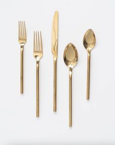 Juego de cubiertos de acero inoxidable de lujo con cucharas, tenedores y cuchillos para comedor, restaurante, hotel, bodas y catering. - Product Image 5