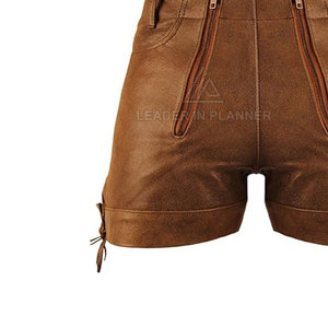 Servicio OEM, Precio Razonable, Pantalones Cortos de Cuero para Hombre, Último Estilo, Diseño Personalizado, Pantalones Cortos de Cuero para Hombre al por Mayor - Product Image 4