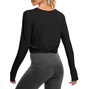 Haut de yoga premium pour femmes, doux, extensible, respirant, pour l'entraînement et le fitness, vêtements de sport, fabricant OEM ODM - Product Image 3